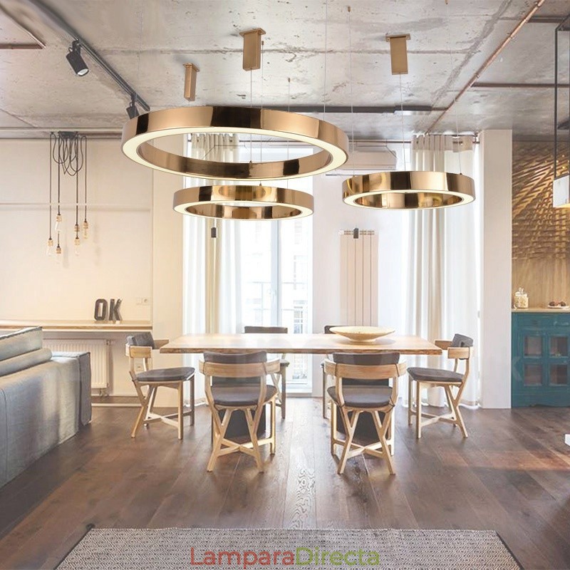 Lámpara colgante moderna contemporánea de acero de 1 luz con pantalla acrílica