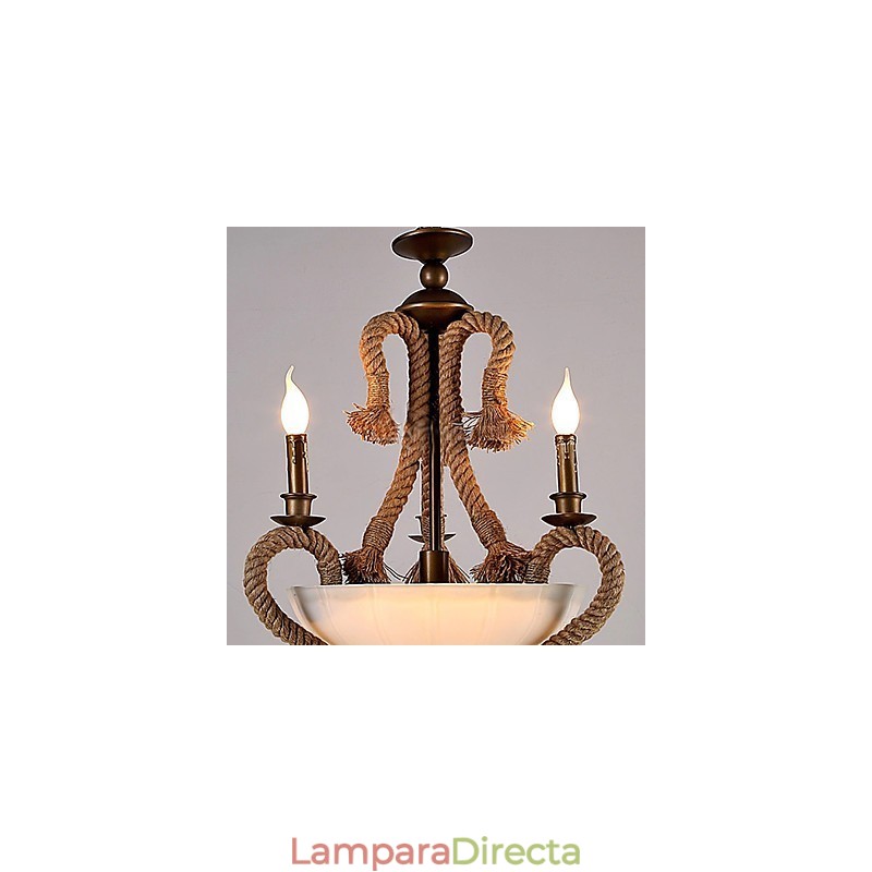 Lámpara de araña estilo mini moderna contemporánea de metal