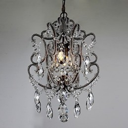 Lámpara colgante de cristal con diseño de araña moderna y vintage