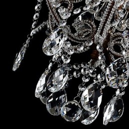 Lámpara colgante de cristal con diseño de araña moderna y vintage