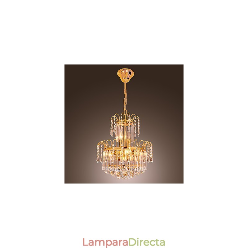 Lámpara de araña de cristal de lujo con 7 luces