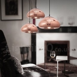 Lámpara colgante moderna contemporánea de vidrio de 1 luz con pantalla de vidrio