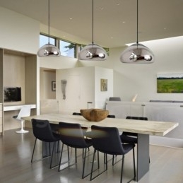 Lámpara colgante moderna contemporánea de vidrio de 1 luz con pantalla de vidrio