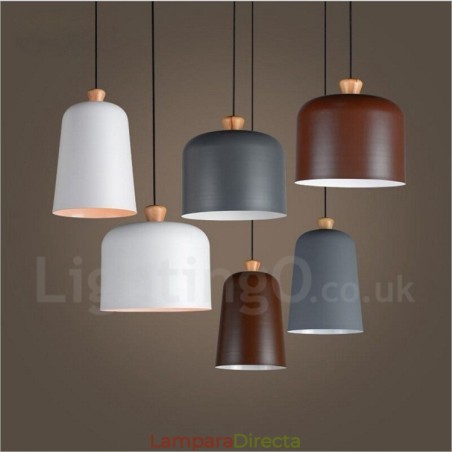 Lámpara colgante moderna contemporánea de una luz de aleación de aluminio con pantalla de aleación de aluminio Lámpara colgante moderna contemporánea de una luz de aleación de aluminio con pantalla de aleación de aluminio