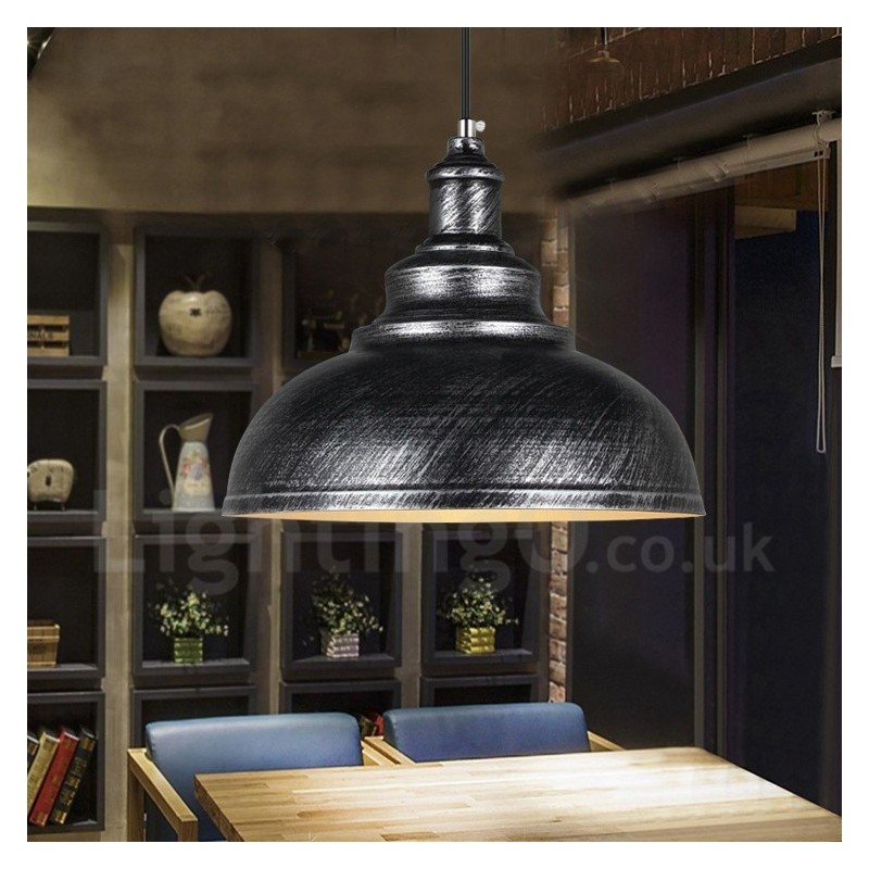 Lámpara colgante moderna contemporánea de aleación de aluminio de 1 luz con pantalla de aleación de aluminio