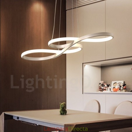 Lámpara colgante moderna y contemporánea de aleación de aluminio con pantalla acrílica Lámpara colgante moderna y contemporánea de aleación de aluminio con pantalla acrílica