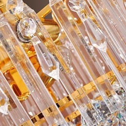 Lámpara de araña de cristal de lujo con 7 luces