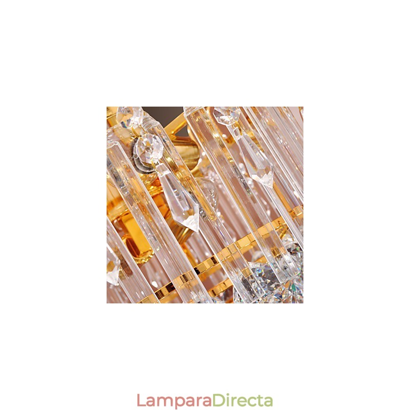 Lámpara de araña de cristal de lujo con 7 luces