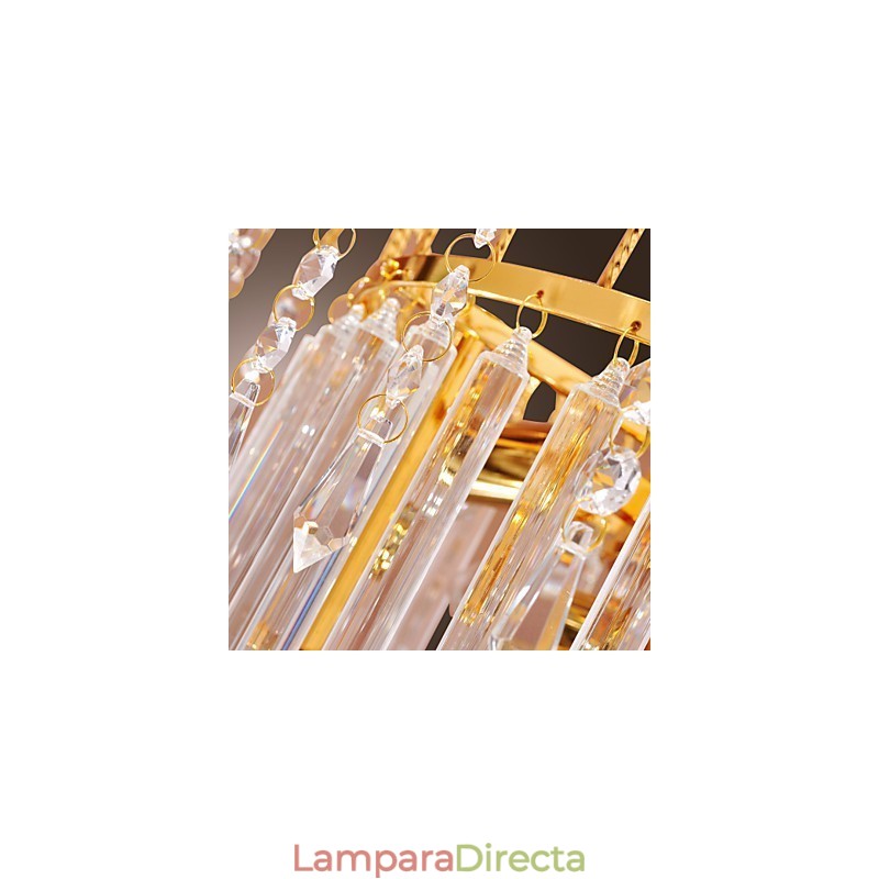 Lámpara de araña de cristal de lujo con 7 luces