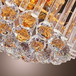 Lámpara de araña de cristal de lujo con 7 luces