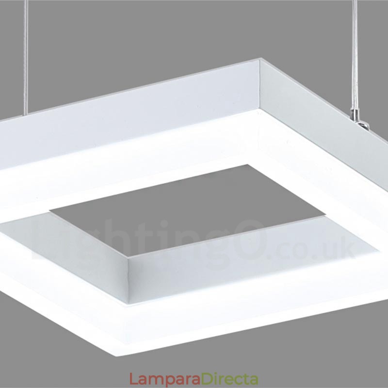 Lámpara colgante moderna y contemporánea de 3 luces de aleación de aluminio con pantalla acrílica