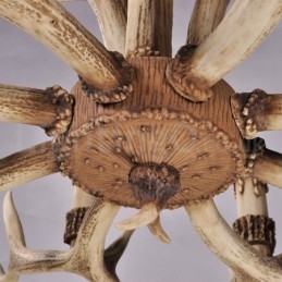 Lámpara de araña nórdica moderna y contemporánea de 8 luces, estilo rústico y campestre
