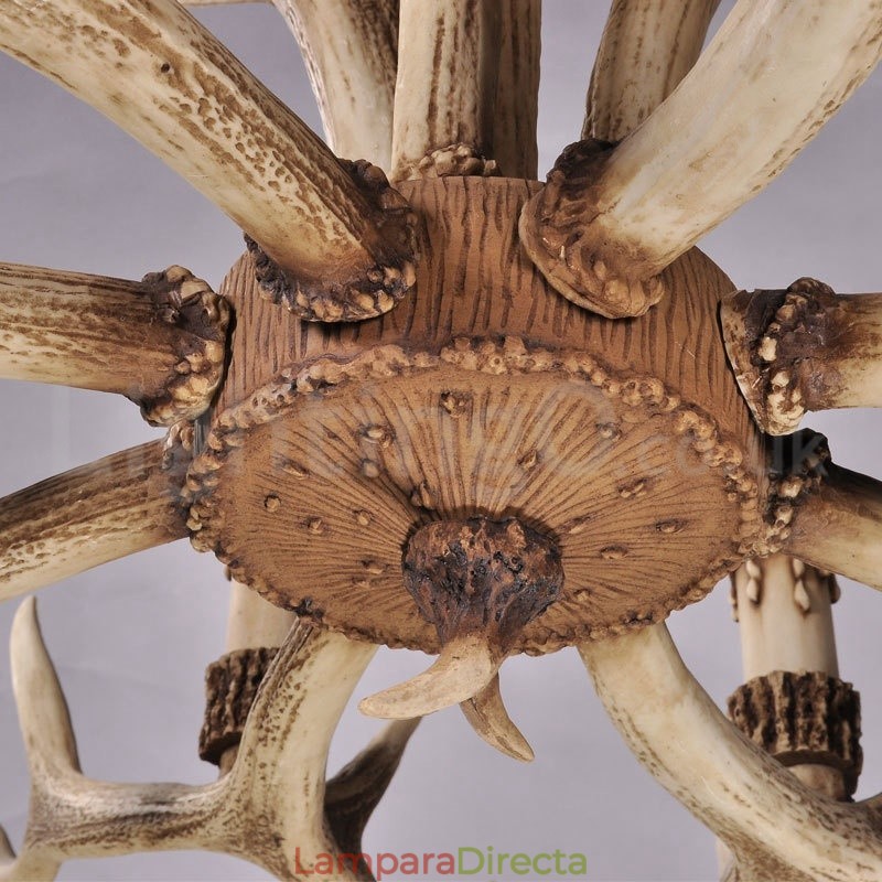 Lámpara de araña nórdica moderna y contemporánea de 8 luces, estilo rústico y campestre