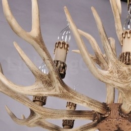 Lámpara de araña nórdica moderna y contemporánea de 8 luces, estilo rústico y campestre