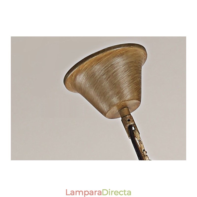 Lámpara de araña retro vintage de 6 luces