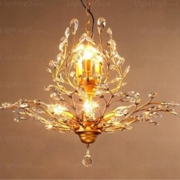 Lámpara de araña rústica de 8 luces