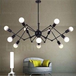 Lámparas de araña retro vintage de 12 luces