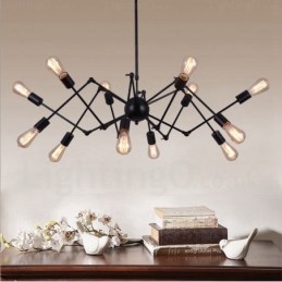 Lámparas de araña retro vintage de 12 luces