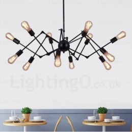 Lámparas de araña retro vintage de 12 luces