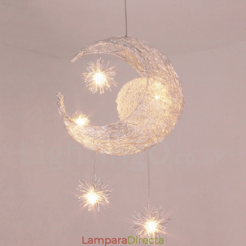 Lámpara colgante contemporánea moderna de 5 luces