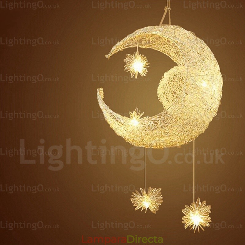 Lámpara colgante contemporánea moderna de 5 luces