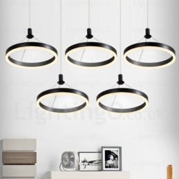 Lámpara colgante contemporánea moderna de 1 luz con pantalla acrílica