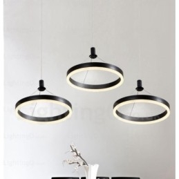 Lámpara colgante contemporánea moderna de 1 luz con pantalla acrílica