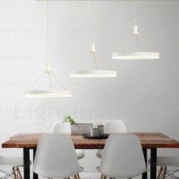 Lámpara colgante contemporánea moderna de 1 luz con pantalla acrílica