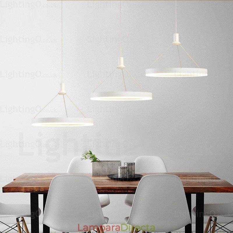 Lámpara colgante contemporánea moderna de 1 luz con pantalla acrílica