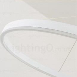 Lámpara colgante contemporánea moderna de 1 luz con pantalla acrílica