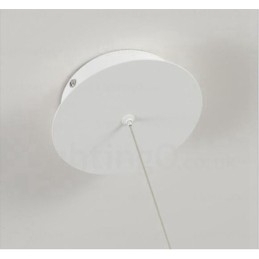 Lámpara colgante contemporánea moderna de 1 luz con pantalla acrílica