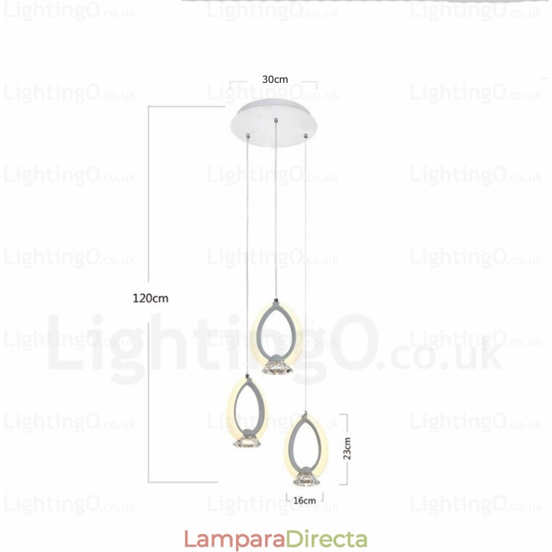 Lámpara colgante contemporánea moderna de 1 luz con pantalla de cristal