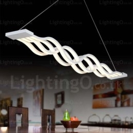 Lámpara colgante contemporánea moderna de 1 luz con pantalla acrílica