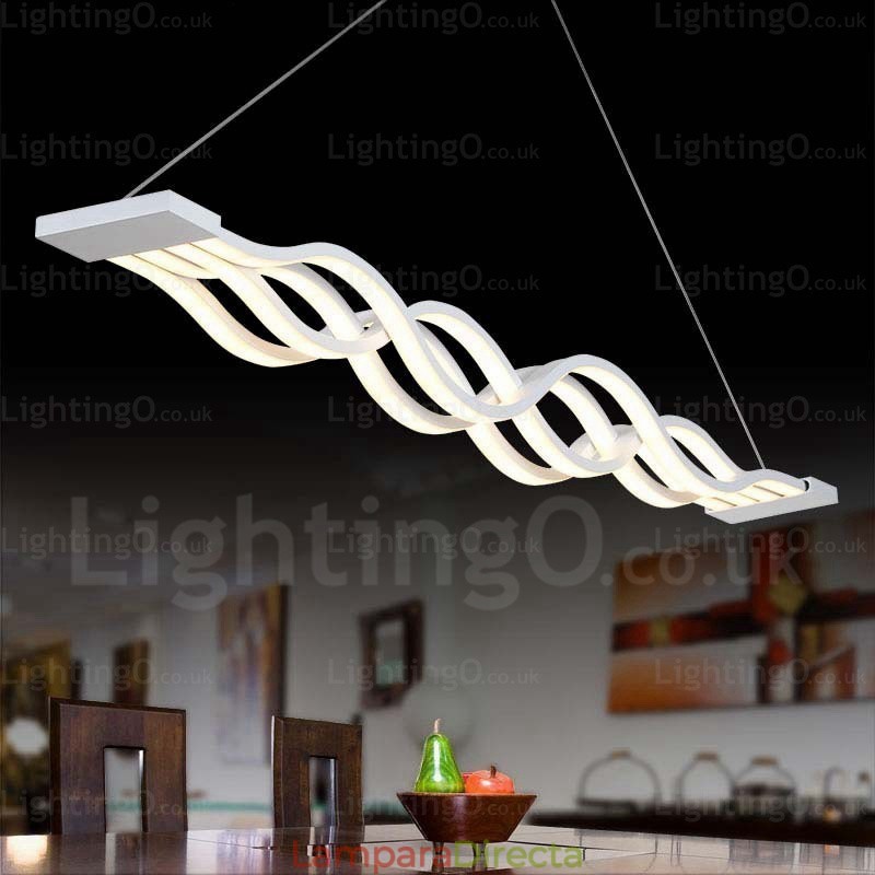 Lámpara colgante contemporánea moderna de 1 luz con pantalla acrílica