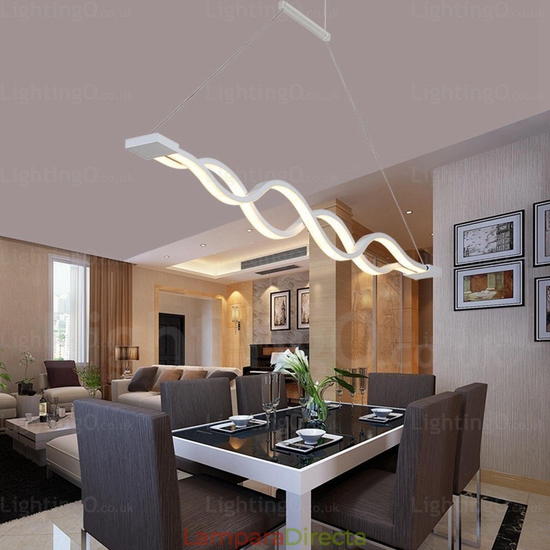 Lámpara colgante contemporánea moderna de 1 luz con pantalla acrílica