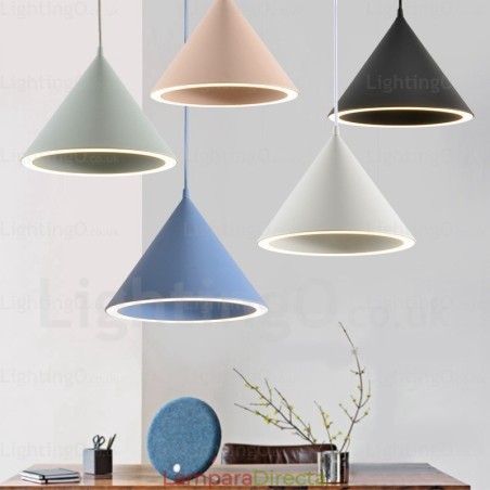 Lámpara colgante nórdica contemporánea moderna de 1 luz con pantalla acrílica Lámpara colgante nórdica contemporánea moderna de 1 luz con pantalla acrílica