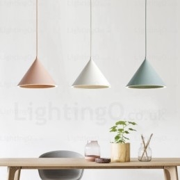 Lámpara colgante nórdica contemporánea moderna de 1 luz con pantalla acrílica