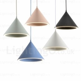 Lámpara colgante nórdica contemporánea moderna de 1 luz con pantalla acrílica