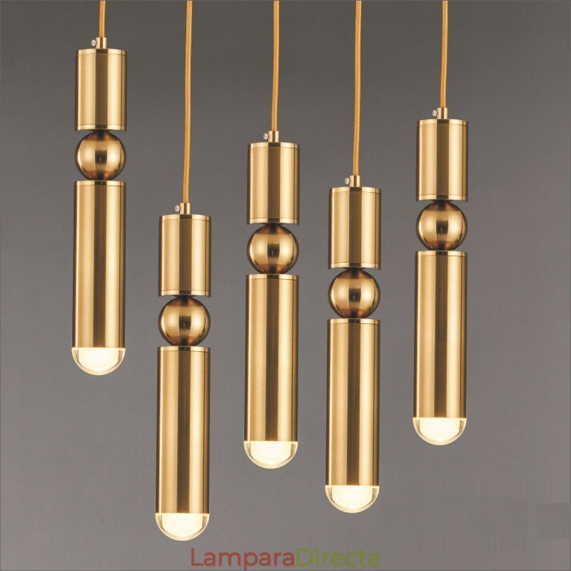 Lámpara colgante contemporánea moderna de 1 luz con pantalla acrílica