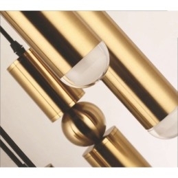 Lámpara colgante contemporánea moderna de 1 luz con pantalla acrílica