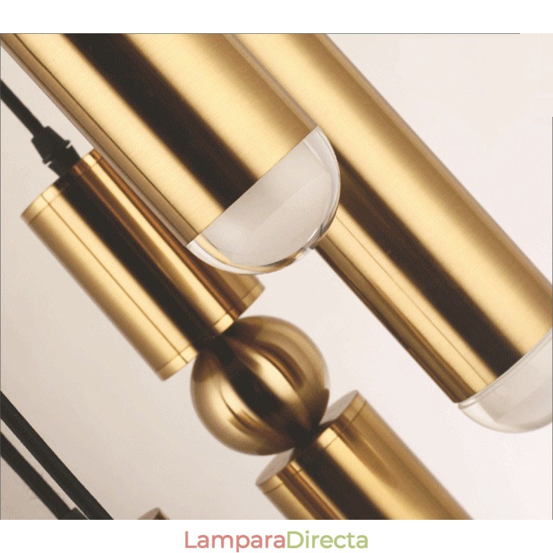 Lámpara colgante contemporánea moderna de 1 luz con pantalla acrílica