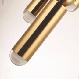 Lámpara colgante contemporánea moderna de 1 luz con pantalla acrílica