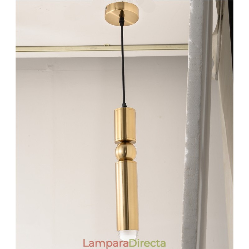 Lámpara colgante contemporánea moderna de 1 luz con pantalla acrílica