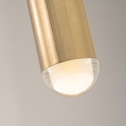 Lámpara colgante contemporánea moderna de 1 luz con pantalla acrílica