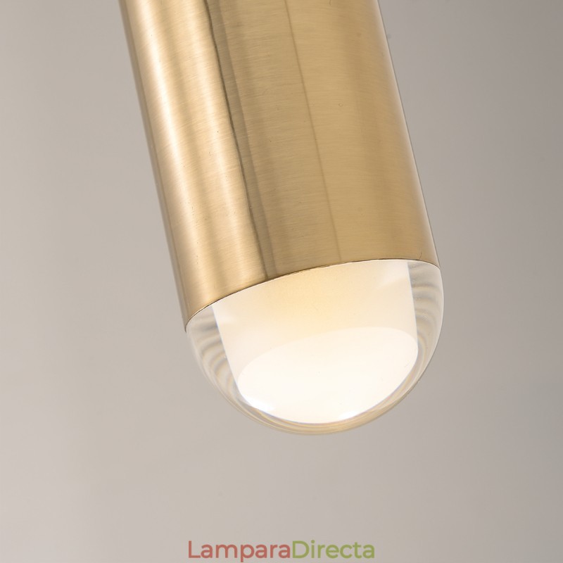 Lámpara colgante contemporánea moderna de 1 luz con pantalla acrílica