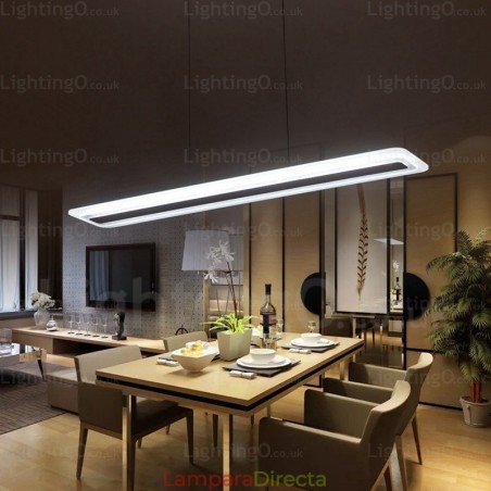 Lámpara colgante contemporánea moderna de 1 luz con pantalla acrílica Lámpara colgante contemporánea moderna de 1 luz con pantalla acrílica