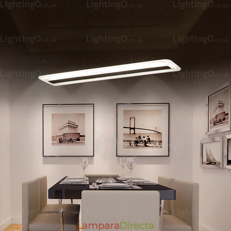 Lámpara colgante contemporánea moderna de 1 luz con pantalla acrílica