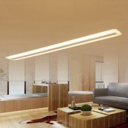 Lámpara colgante contemporánea moderna de 1 luz con pantalla acrílica