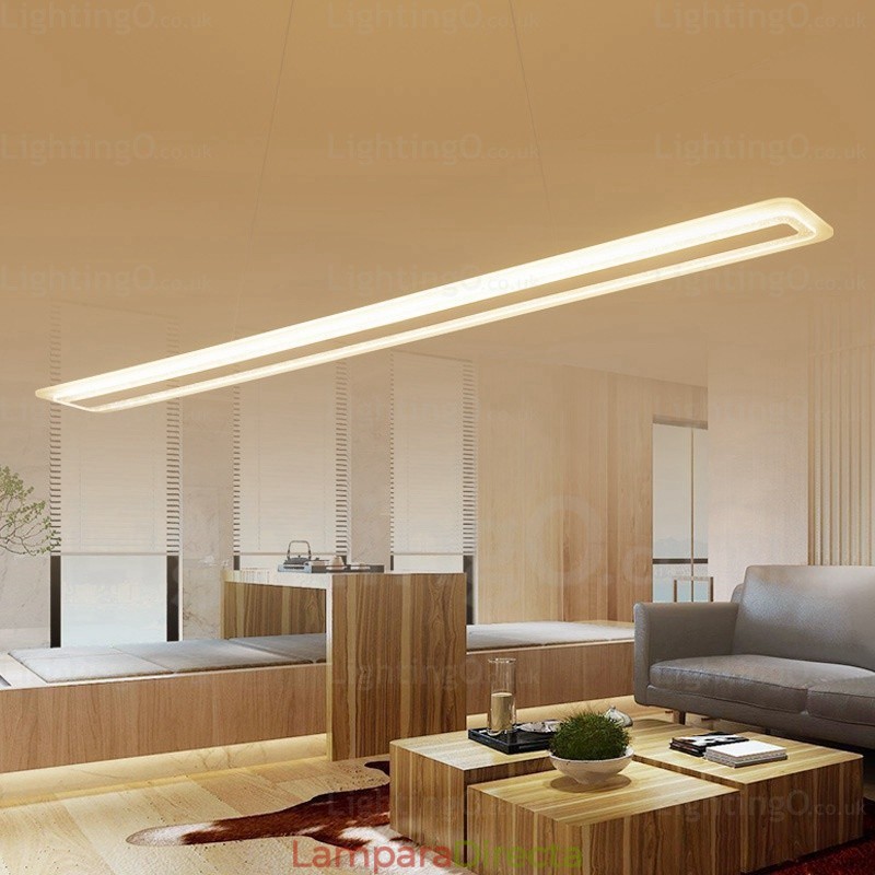 Lámpara colgante contemporánea moderna de 1 luz con pantalla acrílica