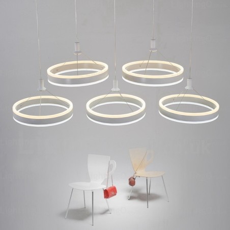 Lámpara colgante contemporánea moderna de 2 luces con pantalla acrílica Lámpara colgante contemporánea moderna de 2 luces con pantalla acrílica